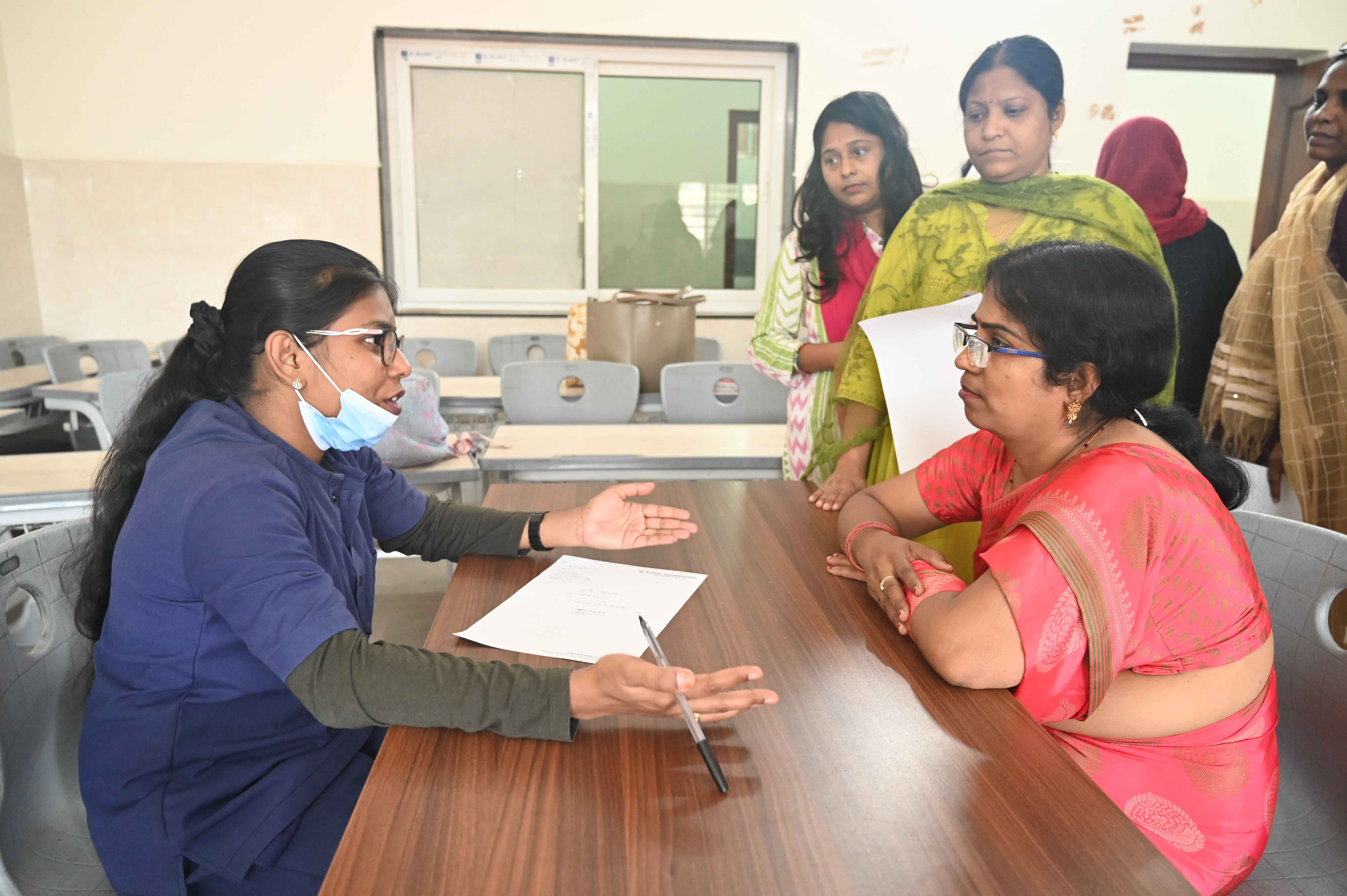 HEALTH CHECK UP CAMP FOR STAFF IN SCHOOL 